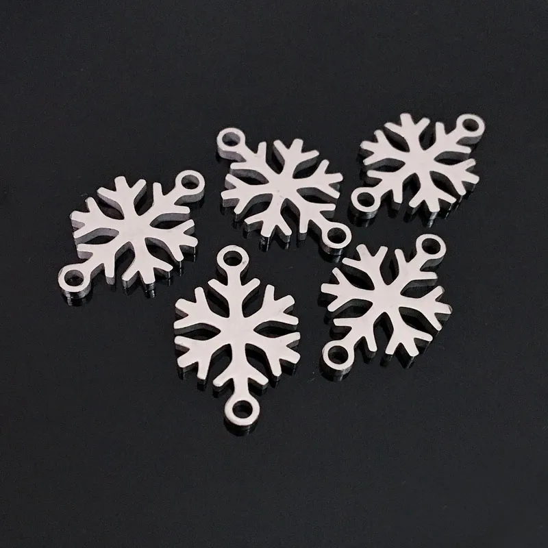 snow 5 шт. Подвеска из нержавеющей стали с ангелом из полированной нержавеющей стали для самостоятельного изготовления браслетов и ожерелий - Окраска металла: snow