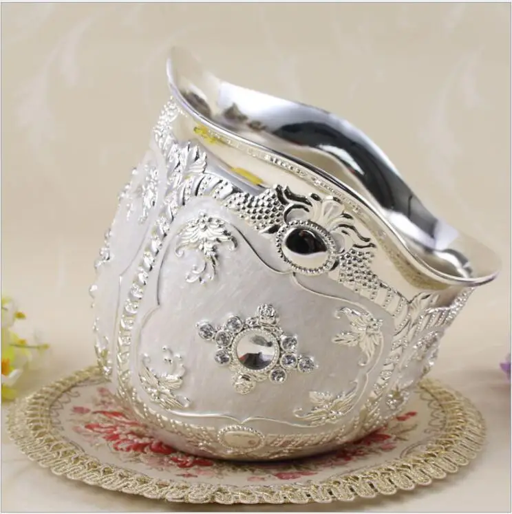 

Retro table Bevel waste bin cabinet metal storage kitchen mini waste bin desktop trash can decorative trash holder LJT018-D