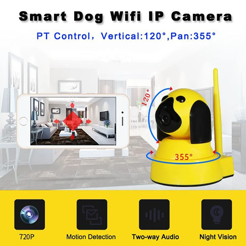 RU склад домашней безопасности IP камера видеонаблюдения 720P ночное CCTV Wi Fi