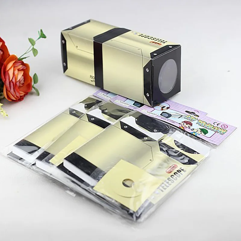 DIY регулируемый телескоп Наука и технологии маленькое Производство Детские