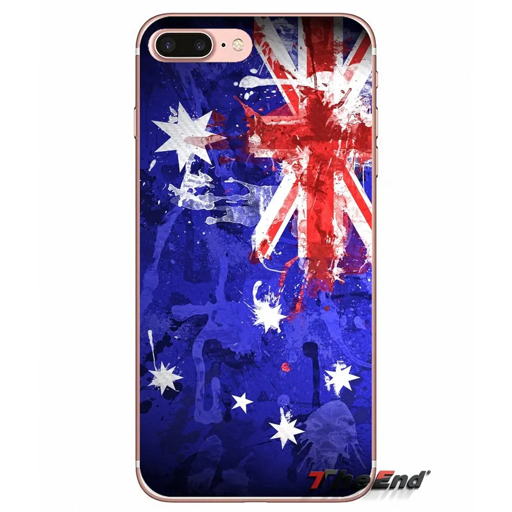 Для iPhone X 4 4S 5 5S 5C SE 6 6S 7 8 Plus Samsung Galaxy J1 J3 J5 J7 A3 A5 2016 2017 Австралийский флаг баннер AU Aussie