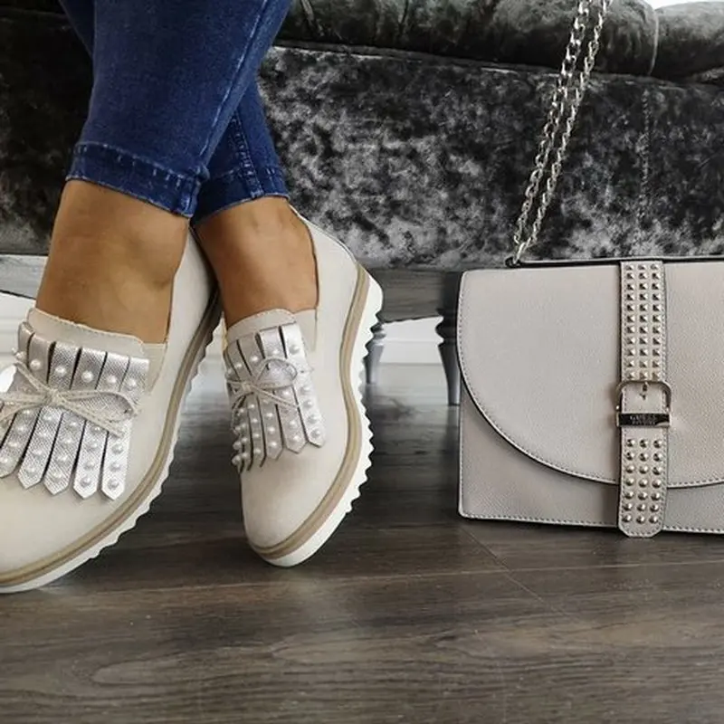 women summer flats shoes casual shoe woman round toe gladiator vintage luxury bead leather zapatos mujer sapato chaussure C03375 | Обувь