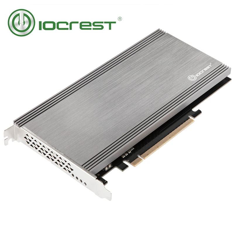 IOCREST двойные порты M.2 NVMe для PCIe 3 0x16 контроллер майнинга с поддержкой материнской