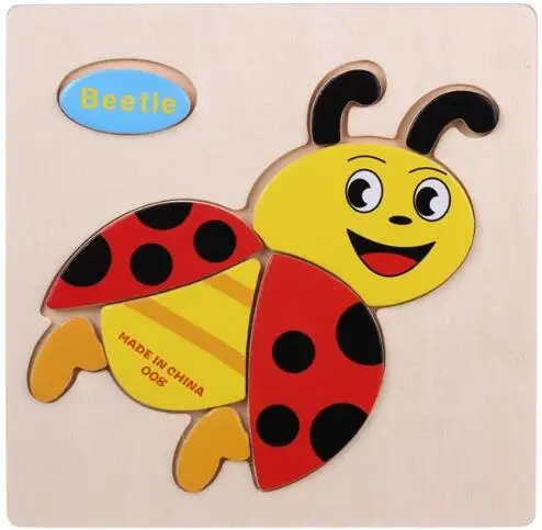 Wood Toys Привлекательный мультфильм деревянные игрушки-головоломки паззлы для детей детская головоломка обучения Образование головоломки пазлы развивающие игрушки головоломка пазлы для детей игрушка пазлы для взрослых танграм - Цвет: Wood Toys
