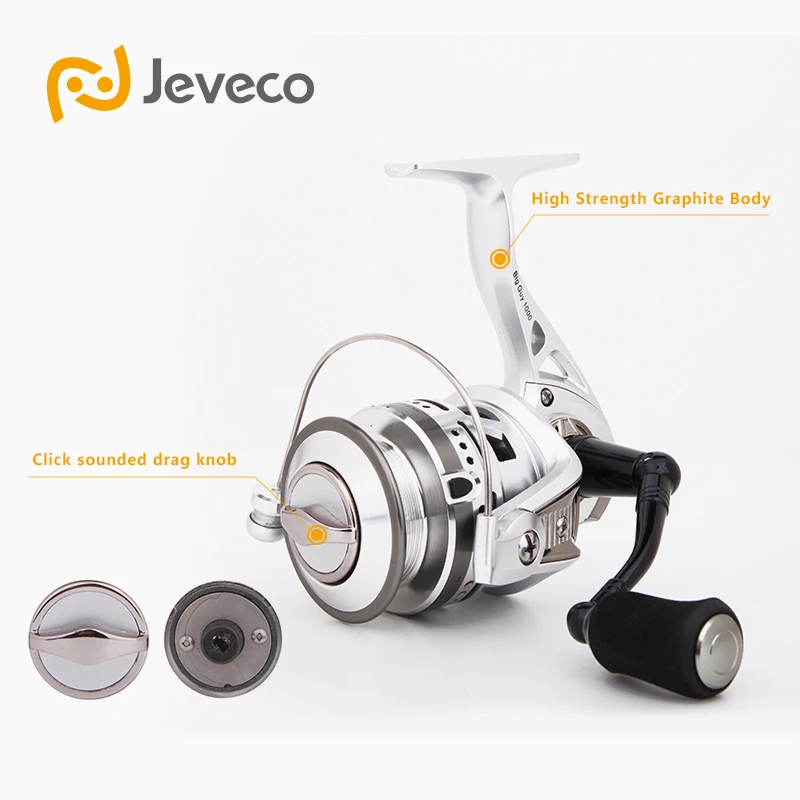 Jeveco BigGuy спиннинговая Рыболовная катушка для длительного литья рыболовная 5 5: 1 6 +