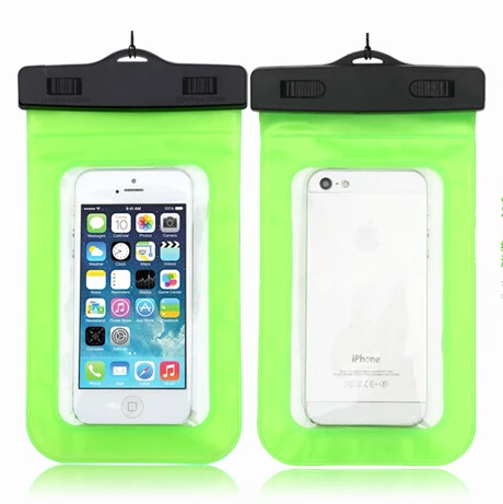 GREEN Esamday Водонепроницаемый подводный чехол для телефона сумка для iPhone X 6 7 6s 7plus 8 8P 5 5S SE для galaxy grand prime s 6 s 5 huawei xiaomi - Цвет: GREEN