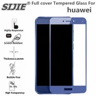 Полное покрытие закаленное Стекло для HUAWEI honor 8 lite p8lite 2017 6C PRO Примечание вид 10 P20 играть P smart для Selfie экран защитный синий