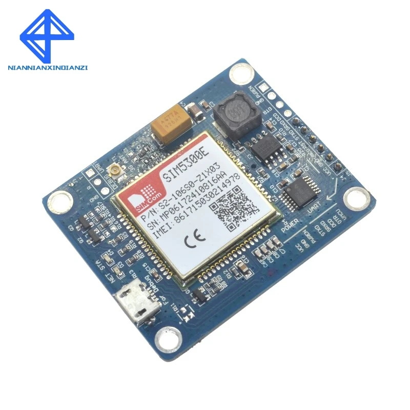 Макетная плата SIM5300E 3G для модуля четырехдиапазонная GSM GPRS GPS SMS с антенной PCB|development
