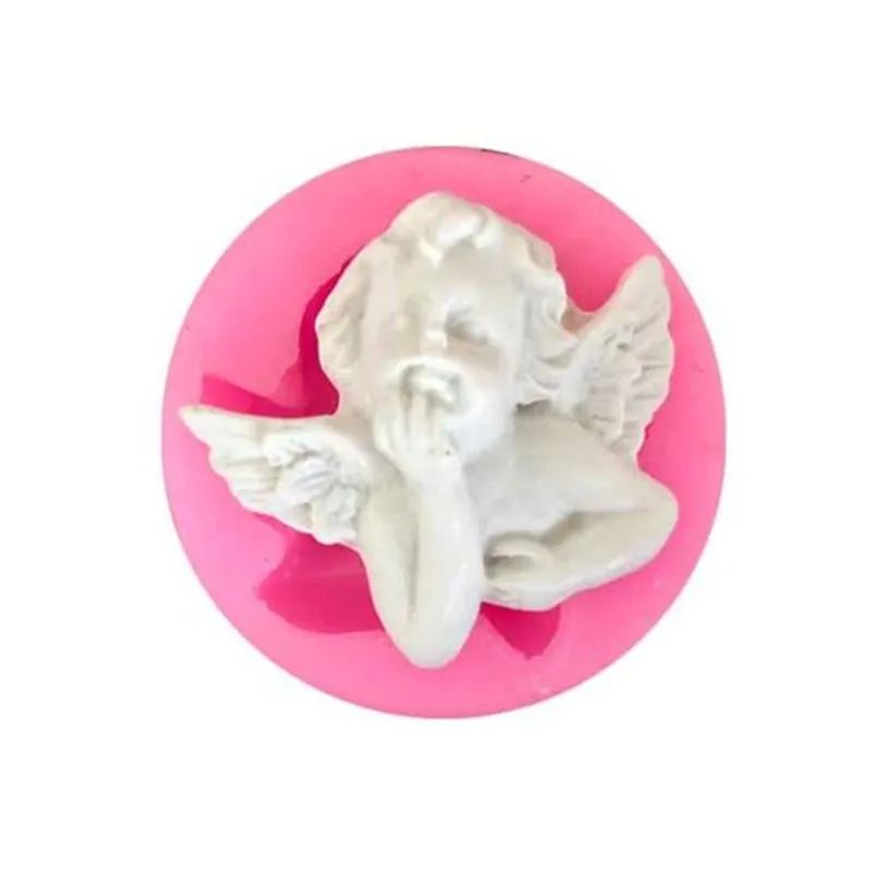 Силиконовая форма в форме маленького ангела зеркальная УФ смола глина ювелирные