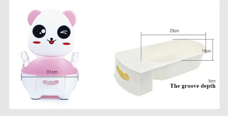 Baby Pot For Children Boys Potty Toilet Seat Baby Potty Training Girls Portable Toilet Bedpan Comfortable Backrest Cartoon Pots