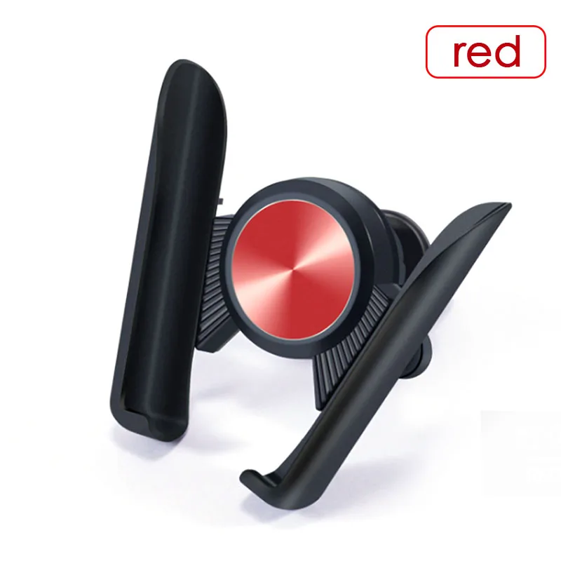 Red KEPHE Автомобильный держатель для телефона вращающийся на 360 градусов держатель на вентиляционное отверстие автомобиля Автомобильный держатель Подставка для iPhone 7 8 XS Max XR Универсальный - Цвет: Red