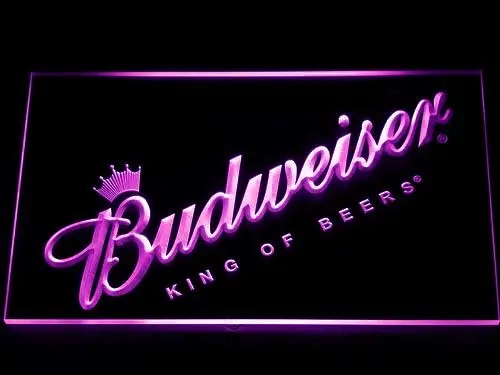 002 Budweiser пивной бар светодиодный неоновый знак с переключателем вкл/выкл 20 + цвета