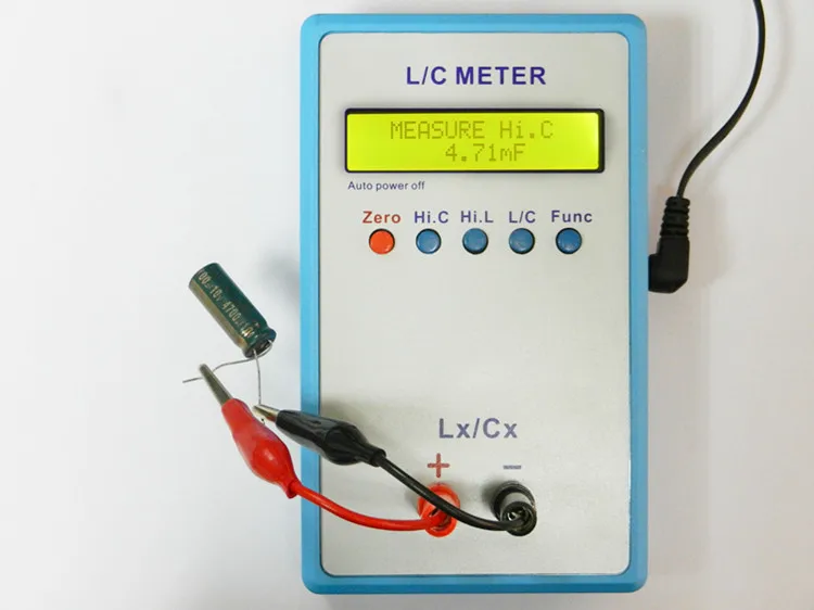 LC200A ручной L/C метр инструмент для измерения емкости и индуктивности тестер