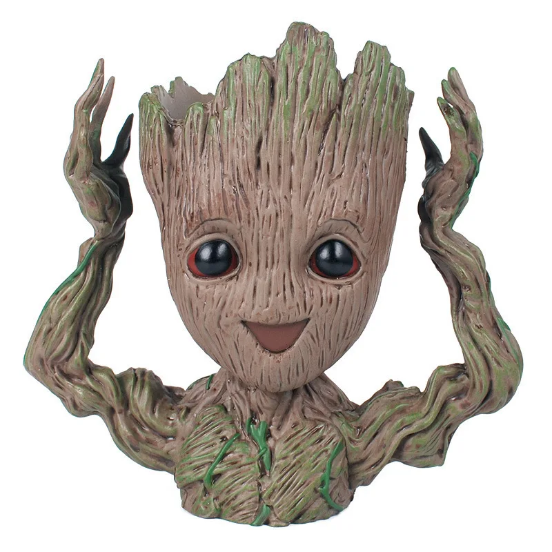 Фигурку Grootted кукла елка человек стражи Галактики Мстители горшок фигурки
