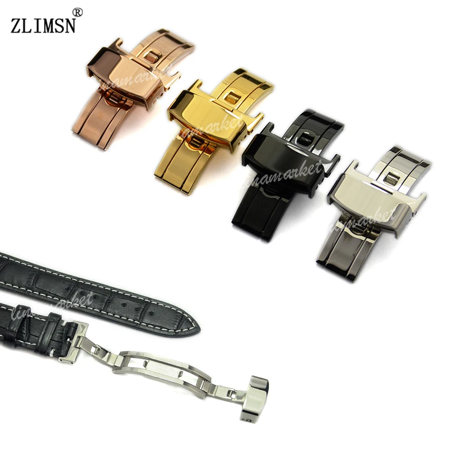 Ремешок ZLIMSN из натуральной кожи для мужских наручных часов Модный деловой сшитый