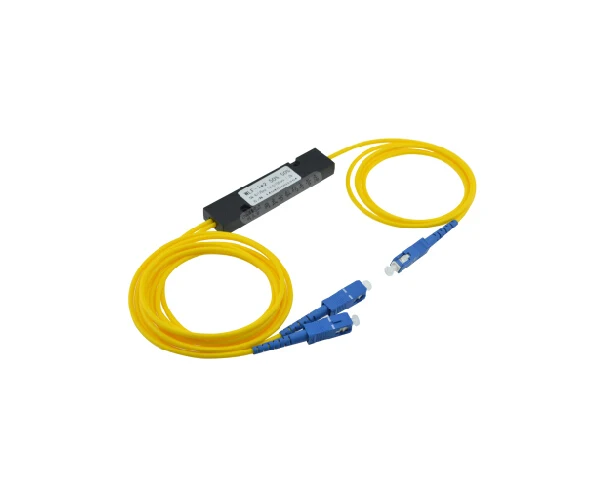 1X2 волоконно-оптический сплиттер с SC/UPC соединитель муфта FTTH PLC SC FBT Оптическое