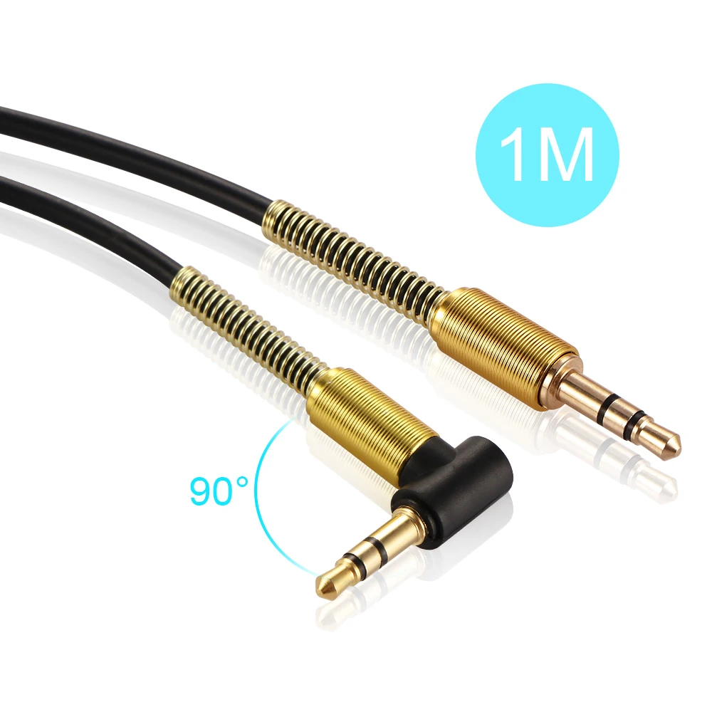 Автомобильный аудиокабель Aux 3 5 мм 1 м разъем штырь Hi Fi Стерео с универсальным L