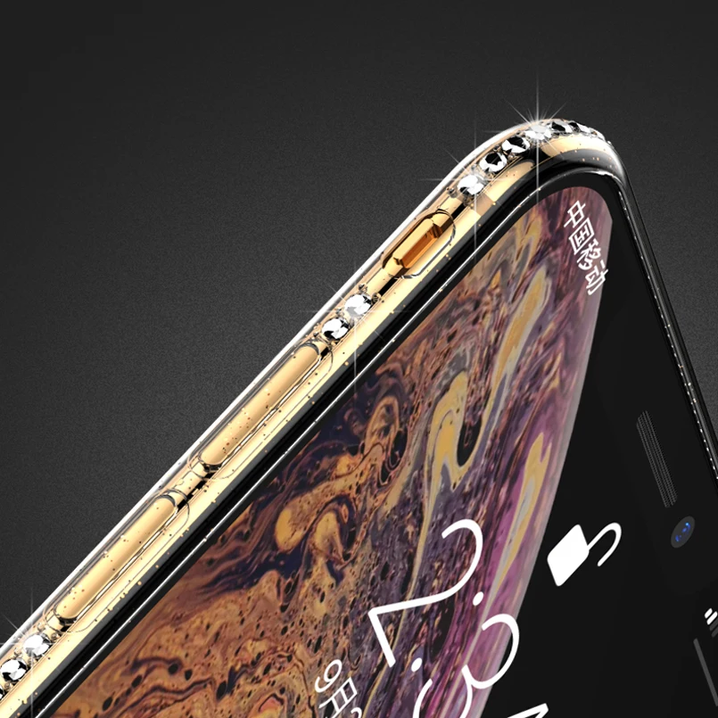 Simple Transparent Bling Glitter Case Cover For iPhone 6 6S 7 8 Plus Solf TPU Silicone Phone X Xr Xs Max Capas |