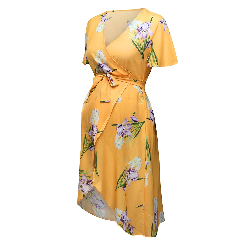 ARLONEET женское платье для беременных пляжное свободное дышащее шифоновое