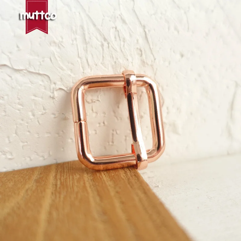 DIY 2 0 см ошейник для собак Розовый Золотой Металл Регулируемая пряжка чемодан