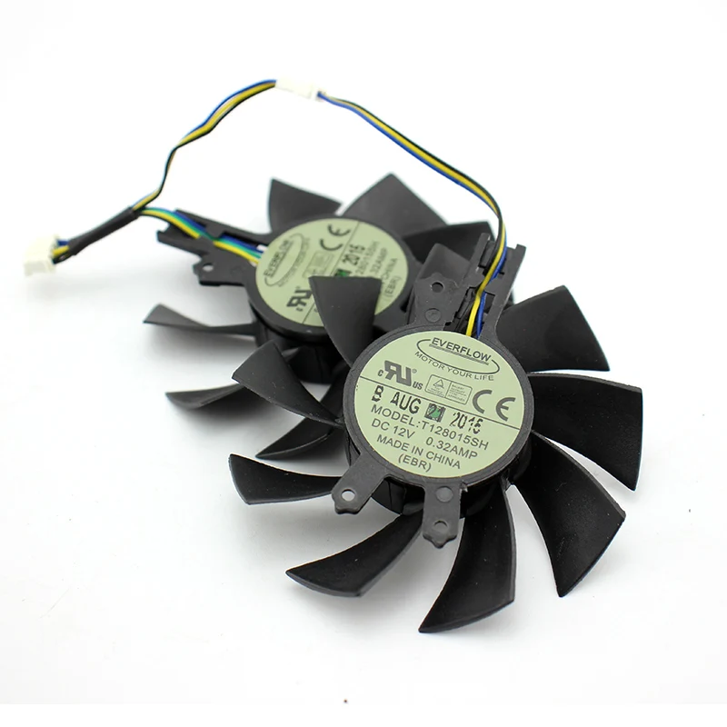 Вентилятор охлаждения для видеокарты Hasee GM50Ti GTX750Ti GTX950 T128015SH 75 мм 49*46*17 12 В
