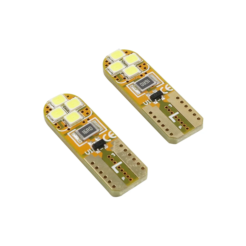 YSY 100pcs T10 168 194 501 w5w 8smd 2835 led Canbus no error Car auto clearance reverse reading light bulb lamp DC12V White | Автомобили и