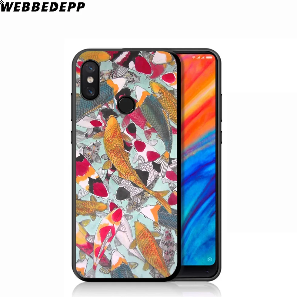 Мягкий чехол WEBBEDEPP Koi Fish в японском автомобиле для Xiaomi Mi 9T 9 8 SE 6 A1 A2 A3 Lite MiA1 MiA2 MiA3 F1 MAX