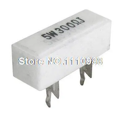 

10pcs 5W Watt 300 Ohm 5% Wirewound Cement Resistors