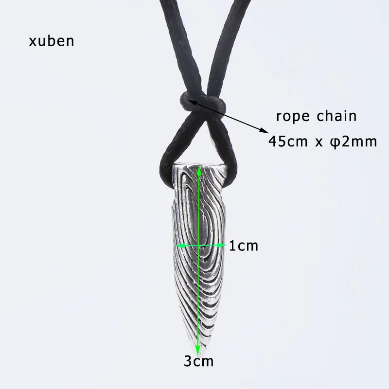 Xuben новый крест цепи ожерелье с кулоном в виде пули для женщин и мужчин стиле панк