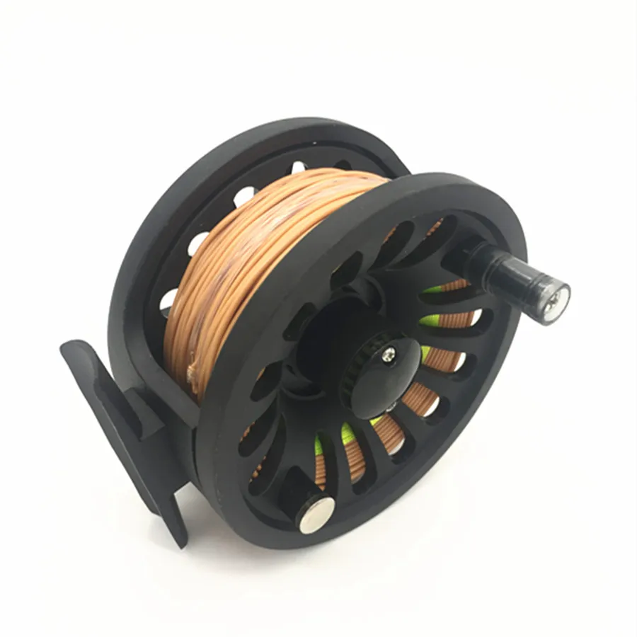 Катушка и линия комбо 3 8wt Серебряная катушка для нахлыстом шнур WF Fly Line Loop набор
