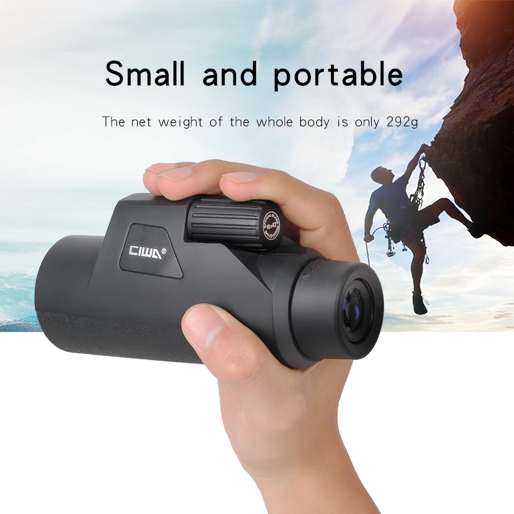 

CIWA Professial Good HD Monocular vision eye 10X42 Powerful Single Focus Telescope Eyepiece HD High-power single-lens Monoculars