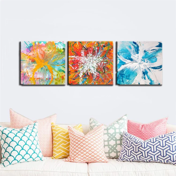 Художественный дизайн новый свежий красочный ручной работы Картина маслом