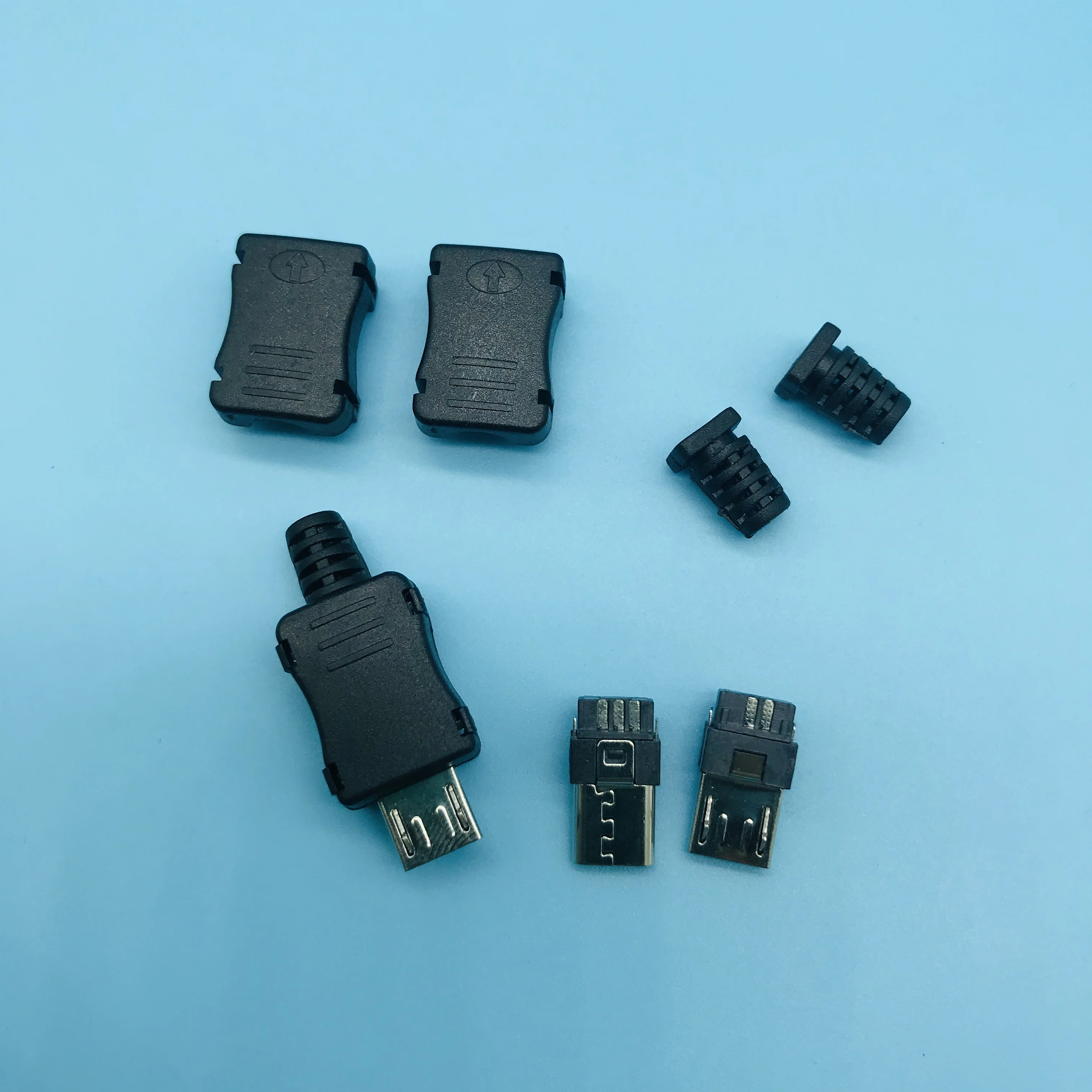 Высококачественный Micro 5p оловянный штекер сделай сам припой с проводом тип
