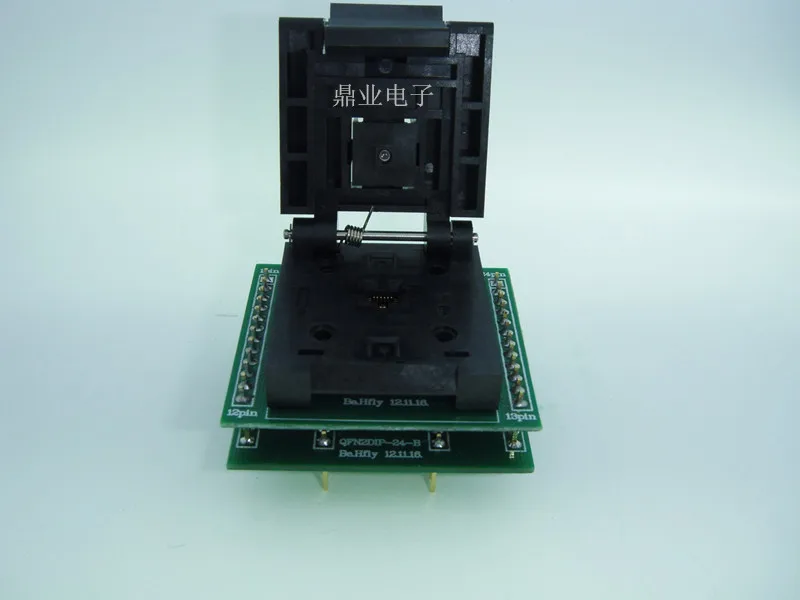 QFN24 QFN-24BT-0.5-01 DFN24 4X4X0.5MM Burn-in Socket gold plating IC testing seat Test test bench |