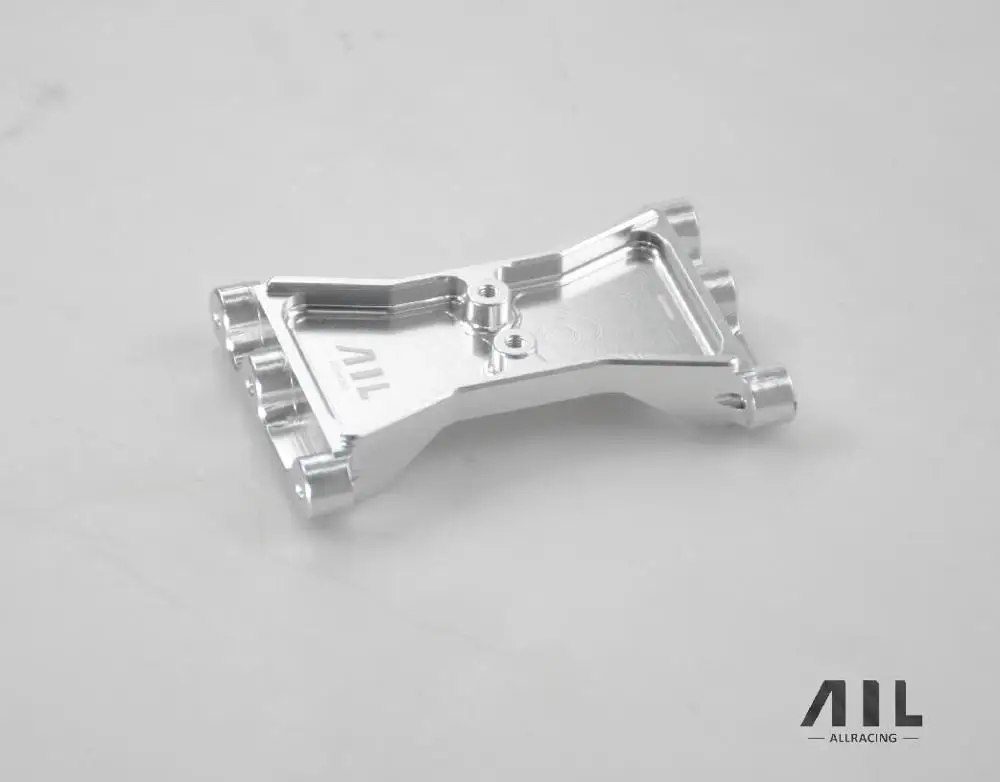 ALLRC 6061 CNC алюминиевый сплав металл Дополнительное обновление заднего луча фиксированные подкрепления для trax trx 4 гусеничный rc части автомобиля - Цвет: Silver