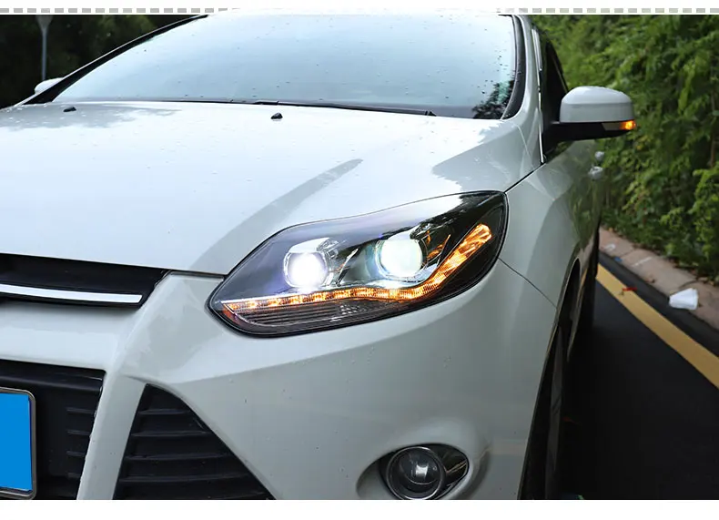 Автомобильный Стайлинг светодиодный налобный фонарь для Ford Focus 3 головной