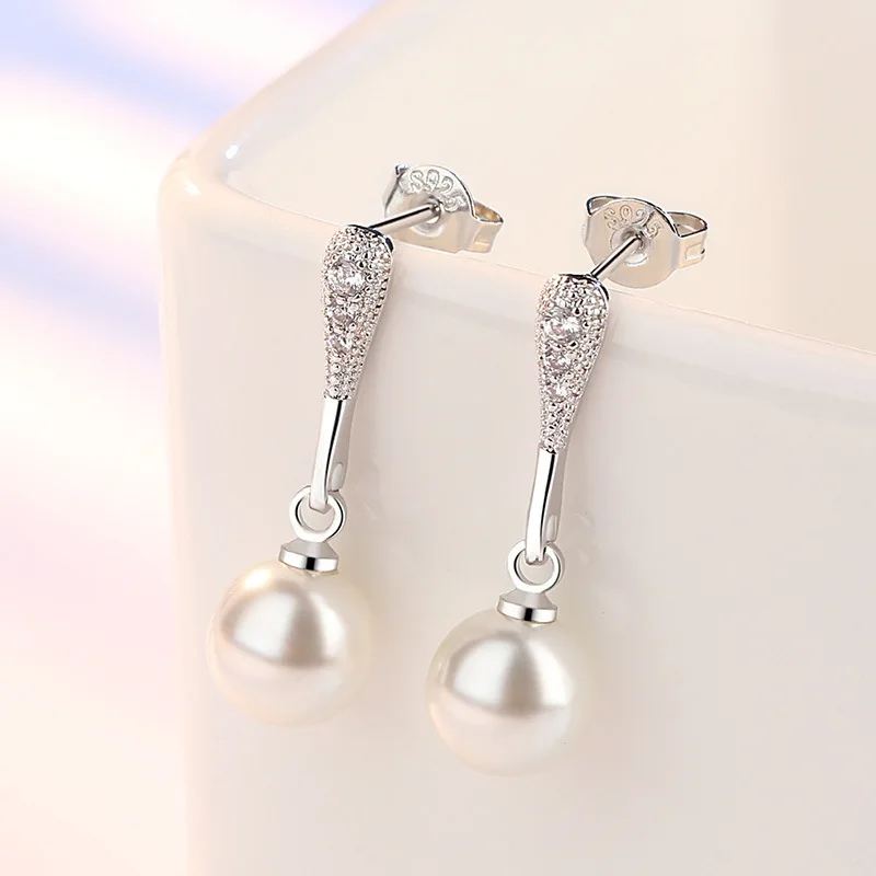 JYouHF новые модные 8 мм жемчужные серьги для женщин Bijoux женские классические