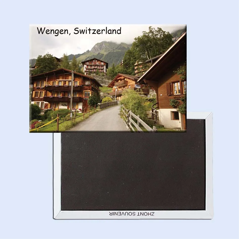 Wengen-Швейцария магниты на холодильник из путешествия 21218 туристические сувениры