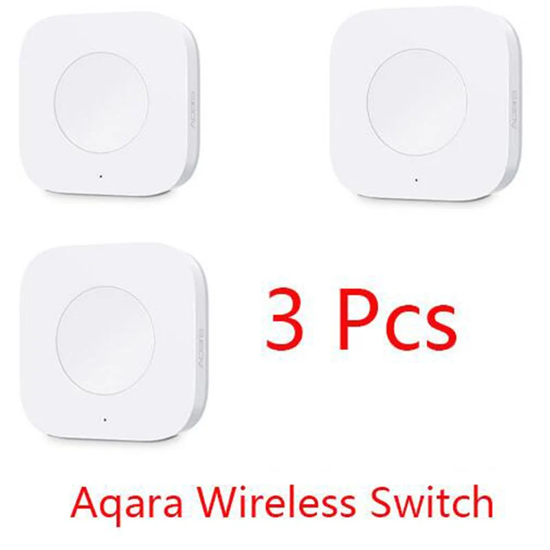 3pcs Xiaomi Aqara умный Многофункциональный al Интеллектуальный беспроводной переключатель, встроенный гироскоп, функция работы с Android IOS mihoue APP D5 - Цвет: 3pcs