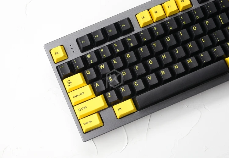 Вишневый профиль dip Dye Keycap набор толстый PBT пластик черный желтый Шмель dip dye скульптурные легенды для gh60 xd60 xd84 zz96
