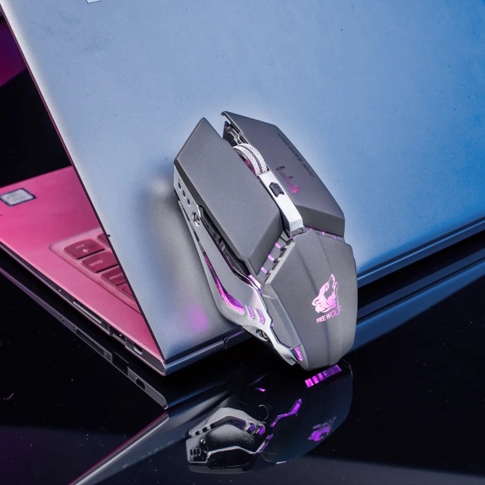 Бесшумная беспроводная мышь оптическая игровая мышь Бесшумная usb перезаряжаемая мышь 2400 точек/дюйм встроенный аккумулятор для ПК ноутбука компьютера