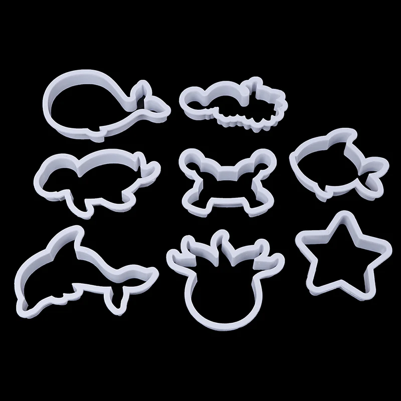 8 шт./компл. прессформа для печенья морских существ Резак прессформы черепаха