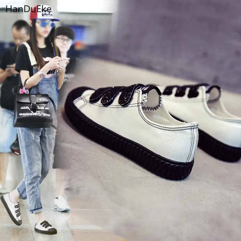 Spring and summer 2018 new sails for slacker shoes magic sticker casual single cloth shoesWomen Shoes Fashion Woman | Обувь