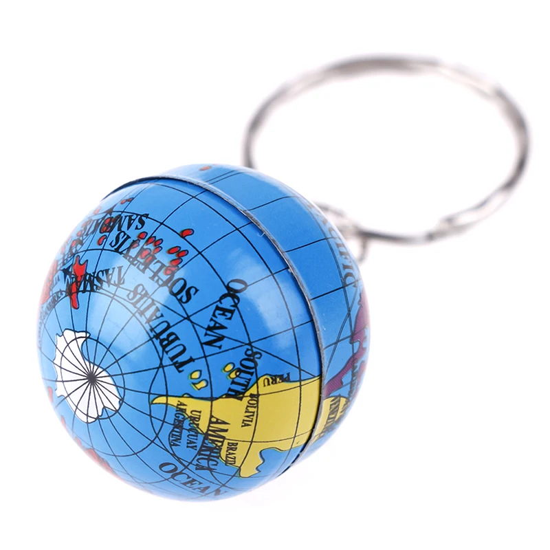 

2Pcs World map Globe keychain jewelry earth Globe art pendant keychains gift