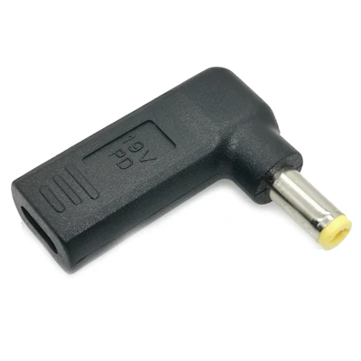DC5525mm Зарядное устройство для ноутбука адаптер конвертер usb type C Женский Dc разъем питания до 7,4*5,0 мм 4,5*3,0 мм 5,5*2,5 мм для lenovo Asus адаптер для ноутбука - Цвет: DC5525mm