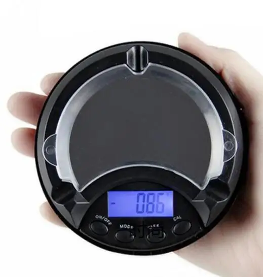 Мини цифровые весы ЖК дисплей пепельница Карманные ювелирные изделия травы