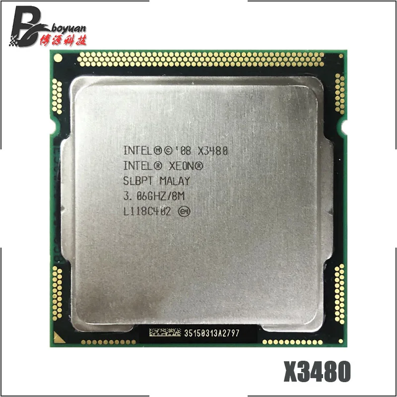 Intel Xeon X3480 3,0 ГГц четырехъядерный Восьмиядерный процессор 95 Вт Процессор 8 м 95 Вт LGA 1156