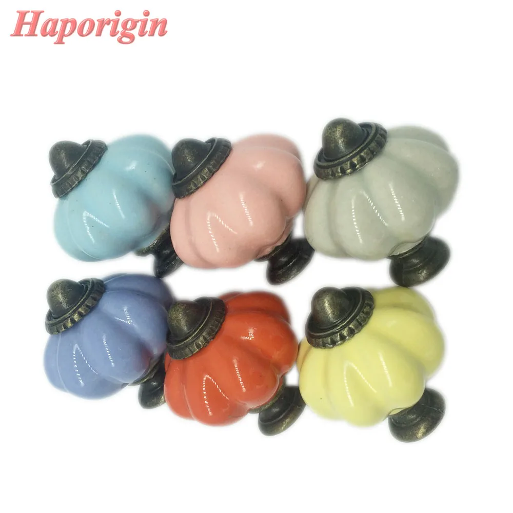 2 шт. ручки для шкафа в виде тыквы|dresser pulls|knob wardrobeceramic cabinet handle |