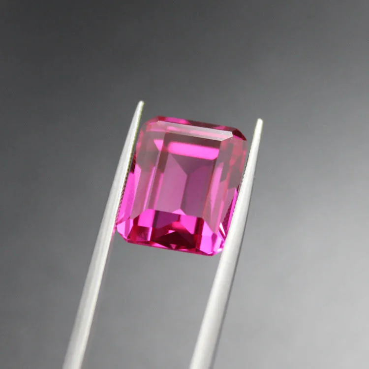 

rose red Tourmaline rectangle stone beads for jewelry making diy rose red stones AAA women