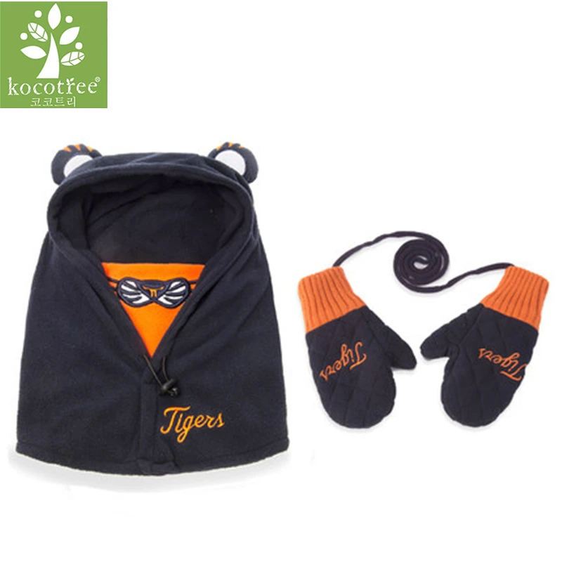 Kocotree/зимняя теплая шапка для мальчиков и девочек, детская шапка Skullies Beanie с милым персонажем в масках, шапка с капюшоном для детей от 1 до 10 лет